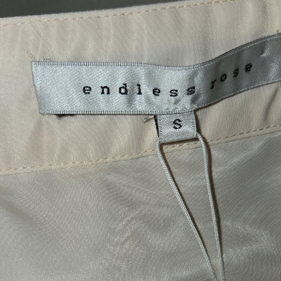 Endless Rose Cream Gold Skirt Knee-Length - Picture 4 of 5